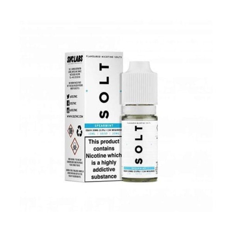 Spearmint - SOLT Nic salt E-Liquid - 50/50 - 10ml