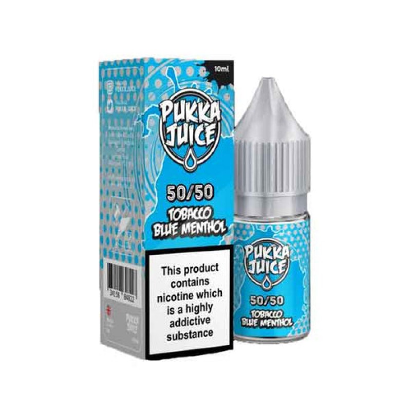 Tobacco Blue Menthol by Pukka Juice 50/50 E-Liquid...