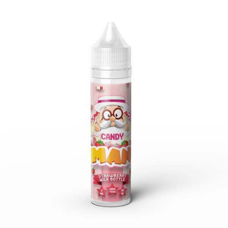 Strawberry Milk Bottle - Candy Man by MAN E-Liquid...