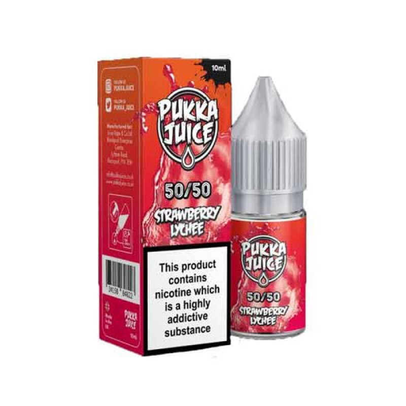 Strawberry Lychee by Pukka Juice 50/50 E-Liquid 10...