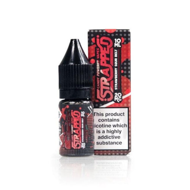 Strawberry Sour Belt Nic Salt by Strapped