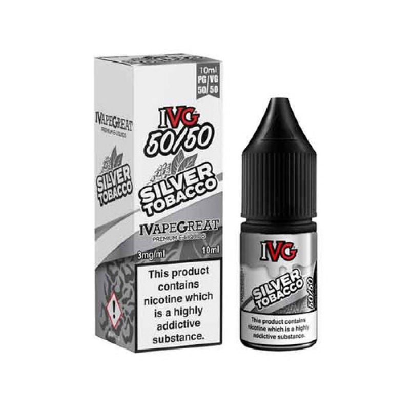 Tobacco Silver 50/50 E-Liquid by IVG 10ml