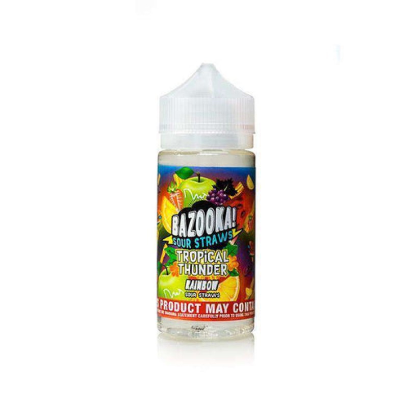 Rainbow Tropical Thunder- Sour Straws – Bazooka ...