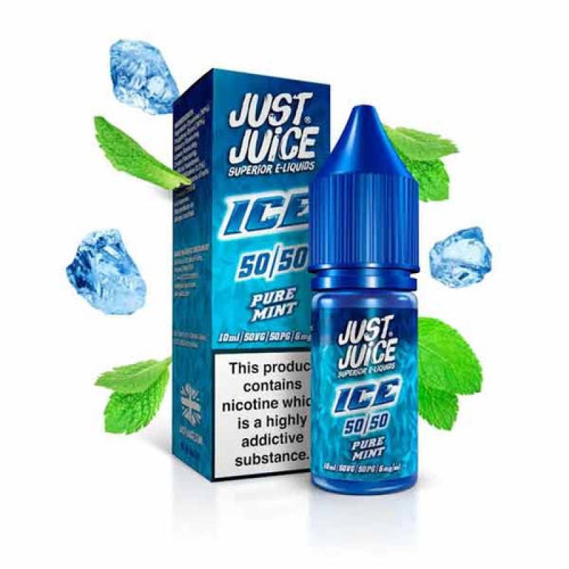 Pure Mint Ice 50/50 E-Liquid by Just Juice 10ml