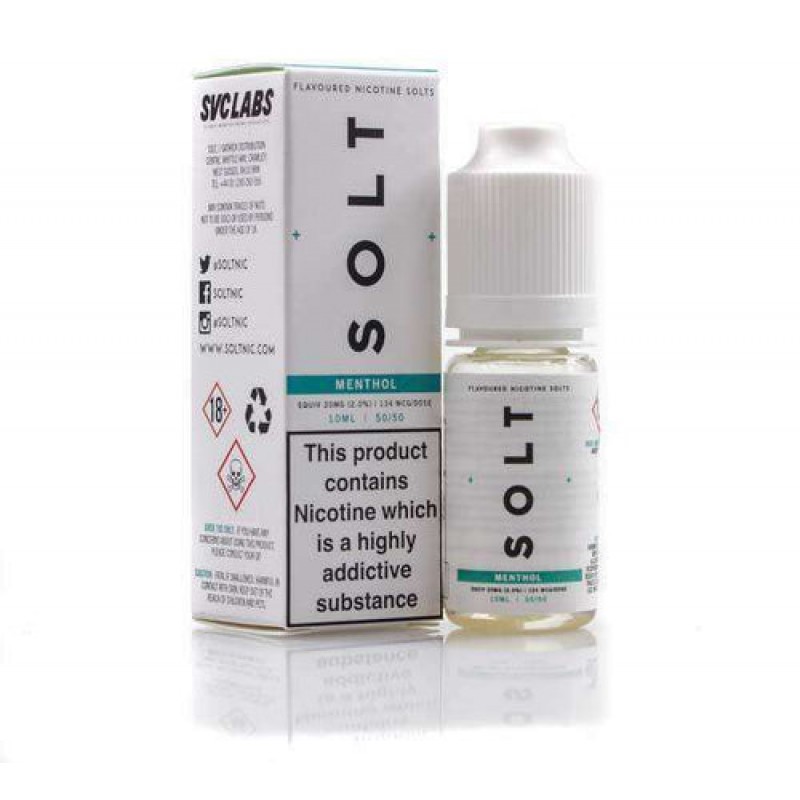 Menthol - SOLT Nic salt E-Liquid - 50/50 - 10ml