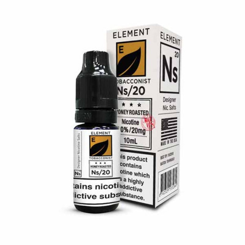 Honey Roasted Tobacco Element NS20 Nic Salts