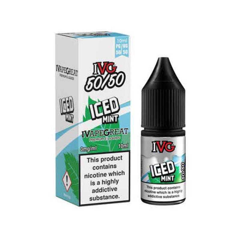 Iced Mint 50/50 E-Liquid by IVG 10ml