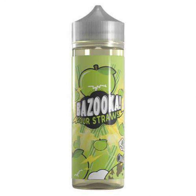 Green Apple Sour Straws – Bazooka - Short Fill 5...