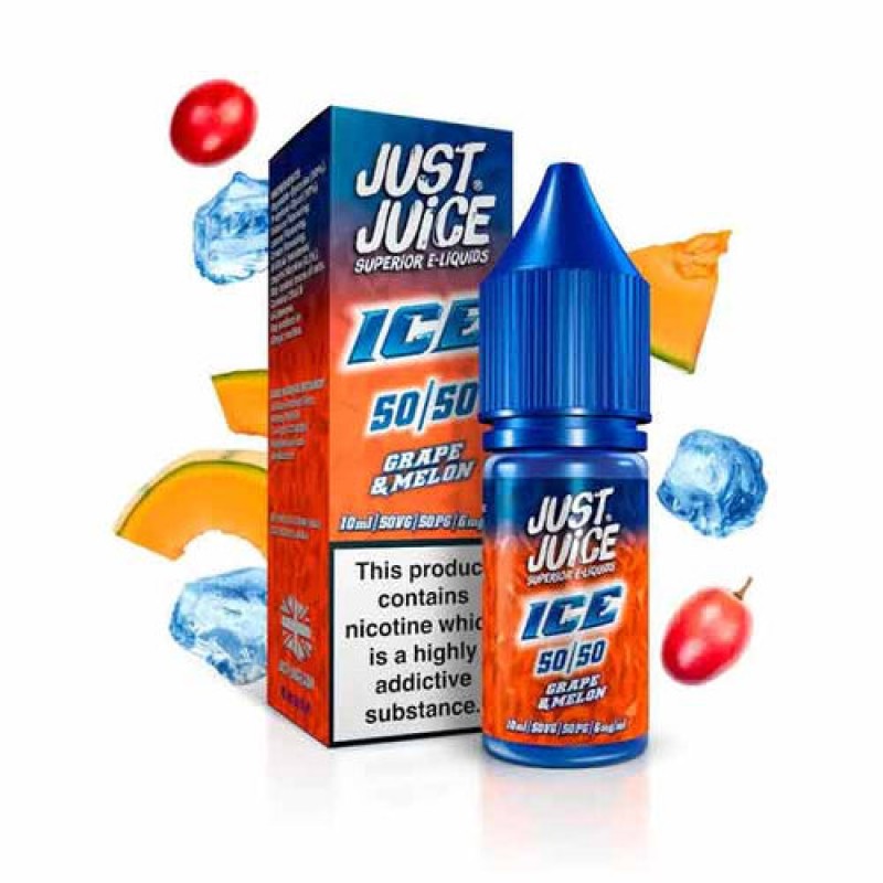 Grape & Melon Ice 50/50 E-Liquid by Just Juice 10m...