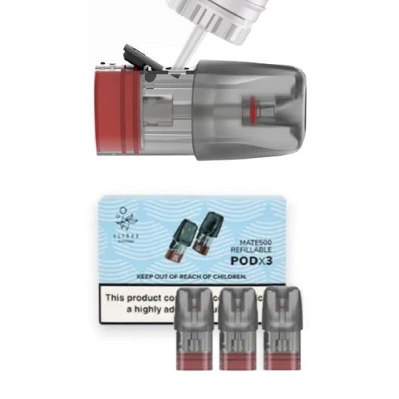 Elf Bar Mate 500 P1 Refillable Pods 3Pcs Pack