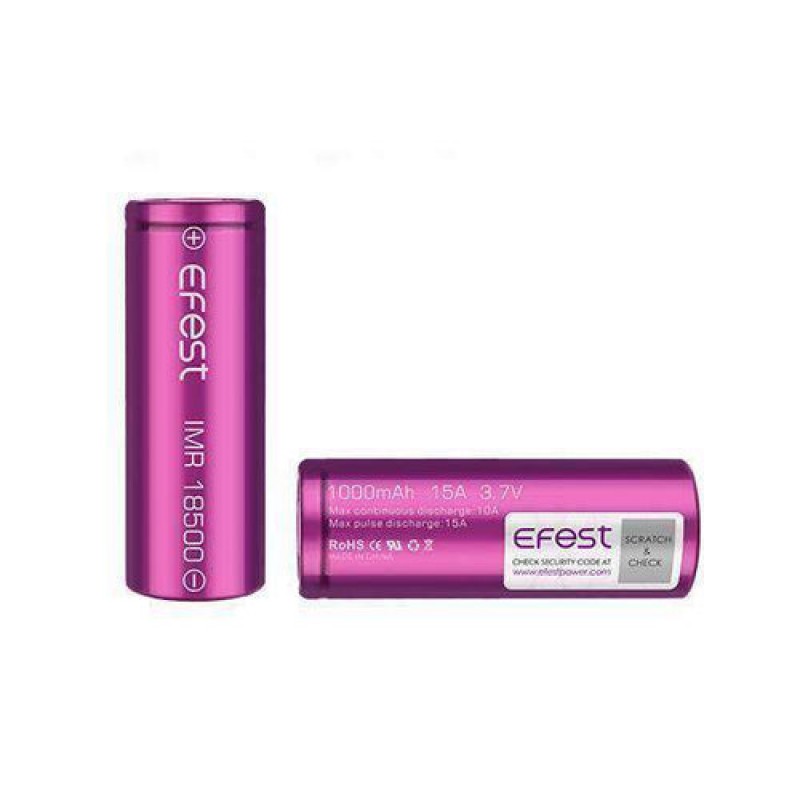 Efest 18500 1000Mah 15A Battery Flat Top