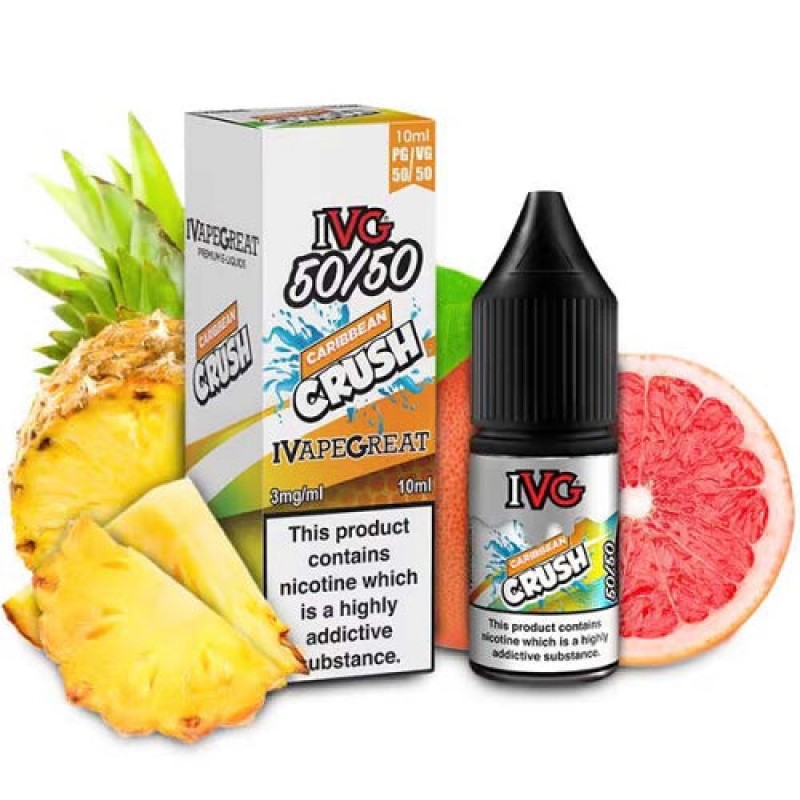 Caribbean Crush 50/50 E-Liquid by IVG Drinks 10ml