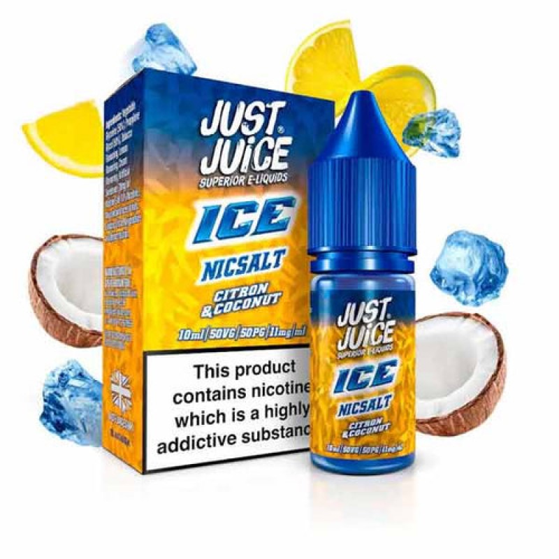 Citron & Coconut Ice by Just Juice Salt Nic E-Liqu...