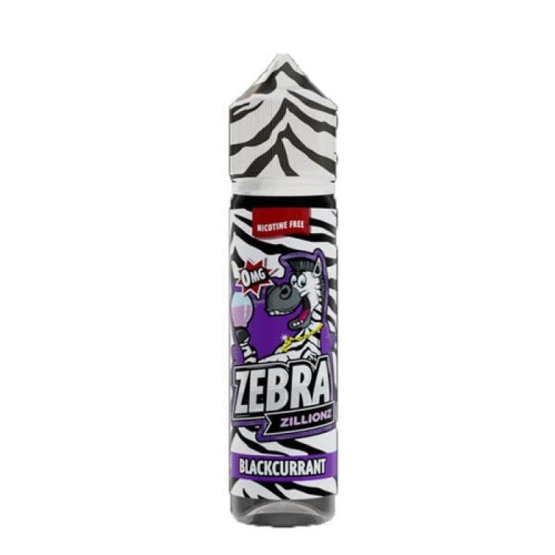 Blackcurrant Zebra Zillionz Short Fill 50ml