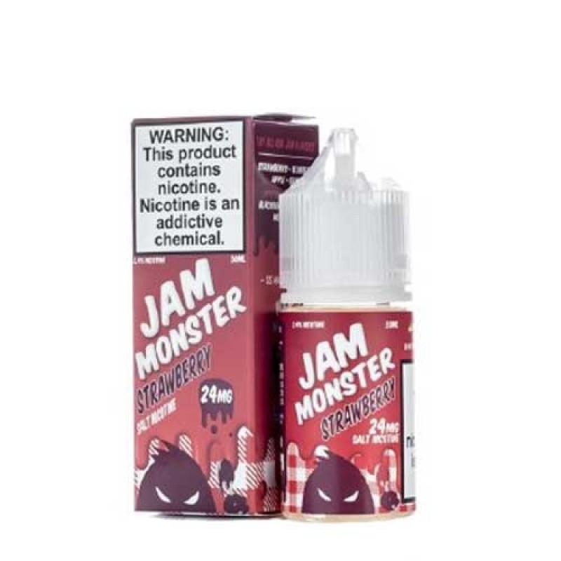 Strawberry Jam by Jam Monster Nic Salt E-Liquid 10...