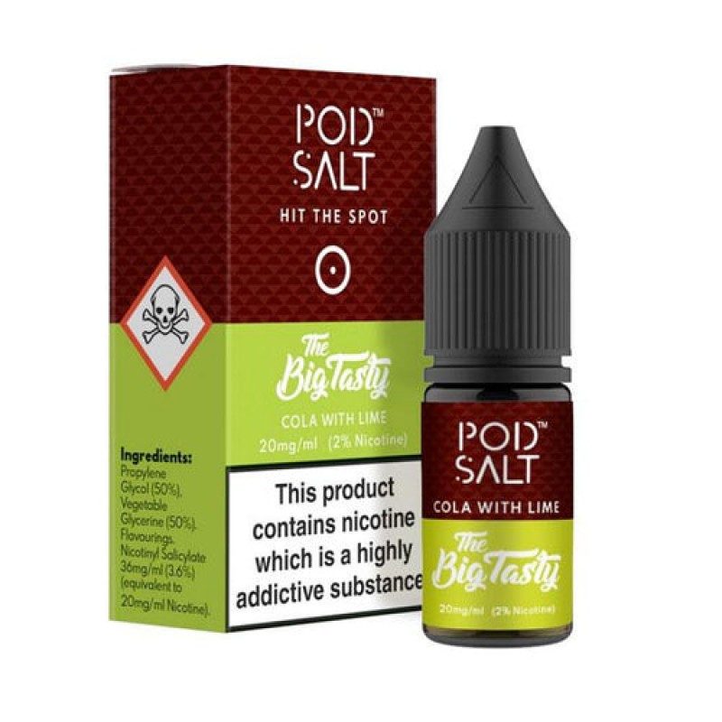 Cola & Lime Nicotine Salt E-Liquid by Pod Salt