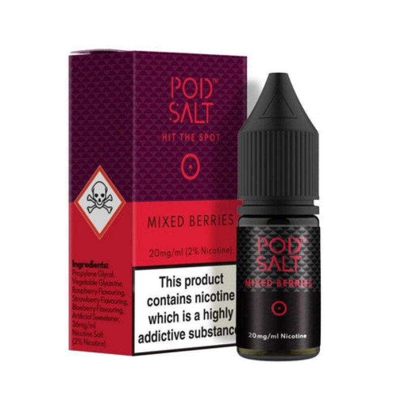 Mixed Berries Nicotine Salt E-Liquid by Pod Salt