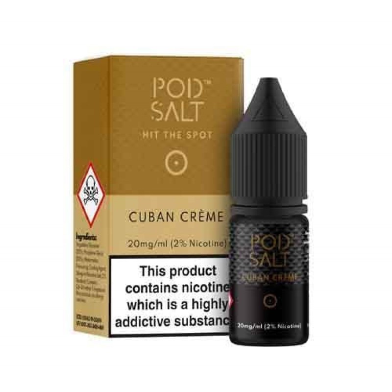 Cuban Creme Nicotine Salt E-Liquid by Pod Salt