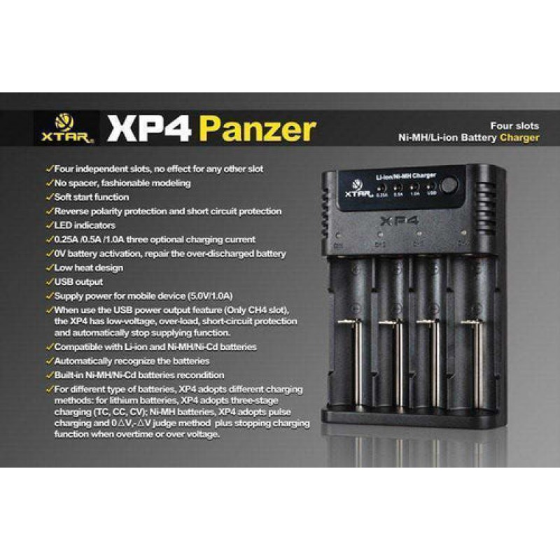 XTAR XP4 Four Bay Charger