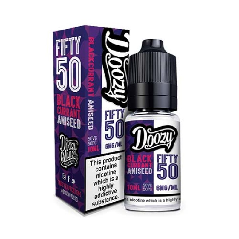 Blackcurrant Aniseed 50/50 E-Liquid by Doozy Fifty...