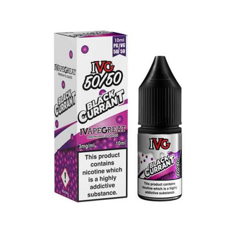 Blackcurrant 50/50 E-Liquid by IVG Sweets 10ml