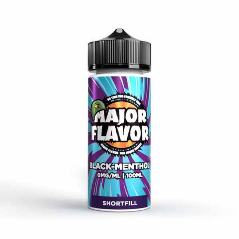 Black-Menthol by Major Flavor Short Fill 100ml