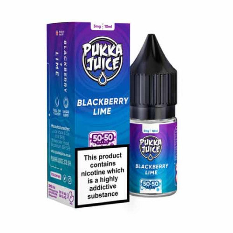 Blackberry Lime by Pukka Juice 50/50 E-Liquid 10ml