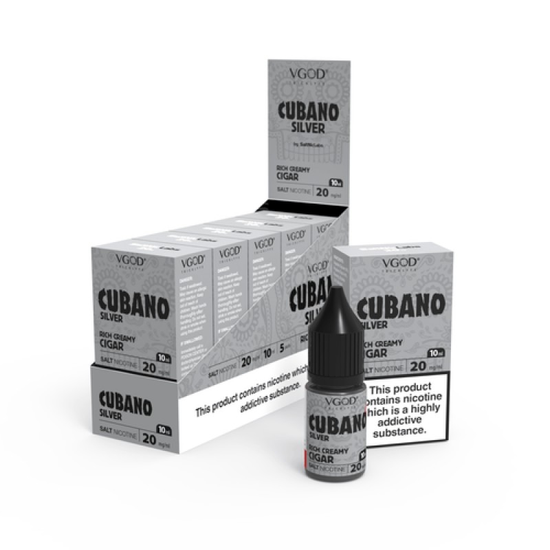 Cubano Silver VGOD Salt Nic E-Liquid 10ml