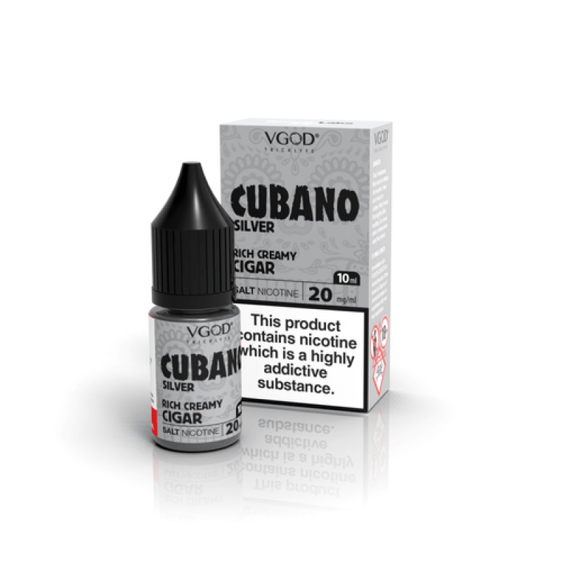 Cubano Silver VGOD Salt Nic E-Liquid 10ml