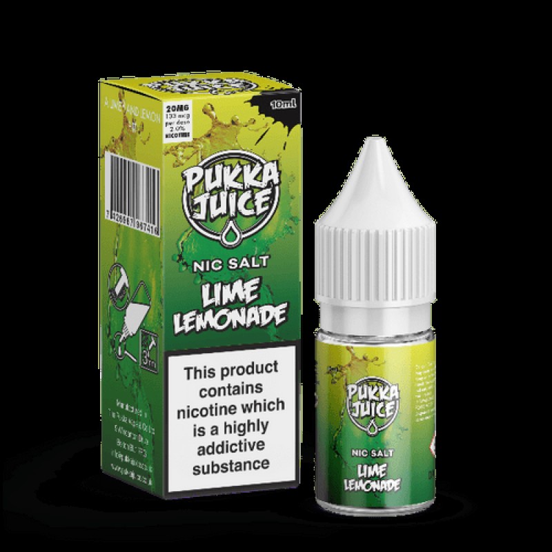 Lime Lemonade Nic Salt by Pukka Juice 10ml