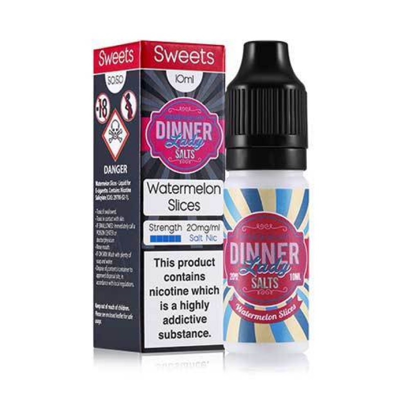 Watermelon Slices Nic Salt E-Liquid by Dinner Lady