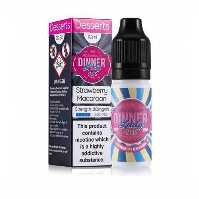 Strawberry Macaroon Nic Salt E-Liquid by Dinner La...