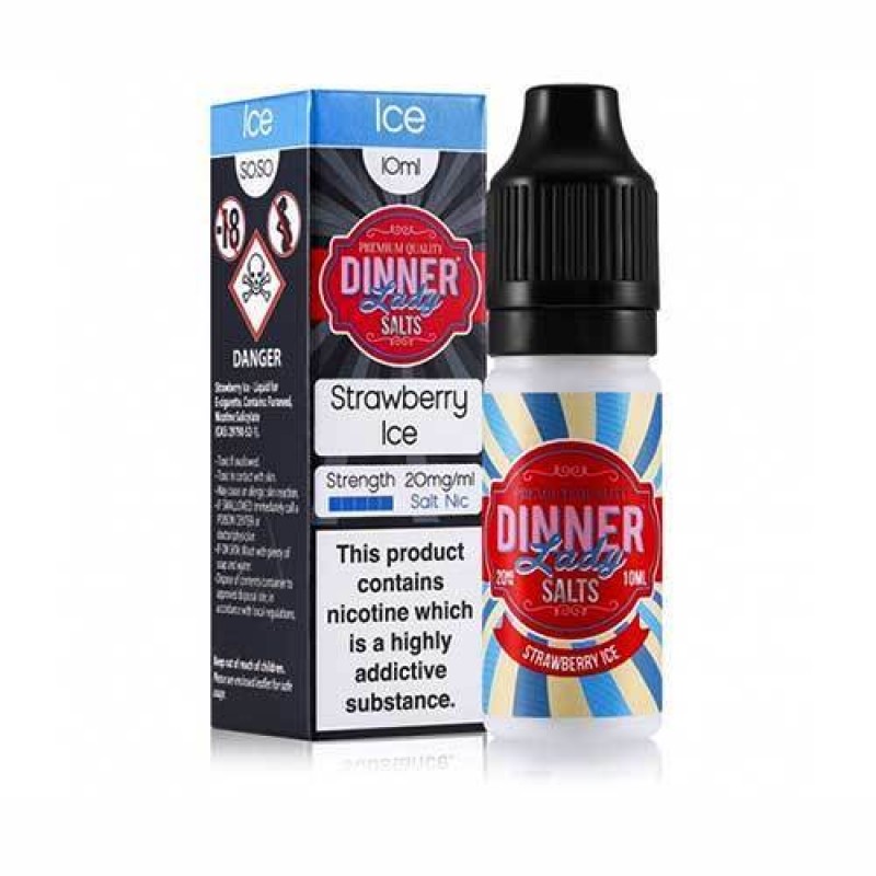 Strawberry Ice Nic Salt E-Liquid by Dinner Lady