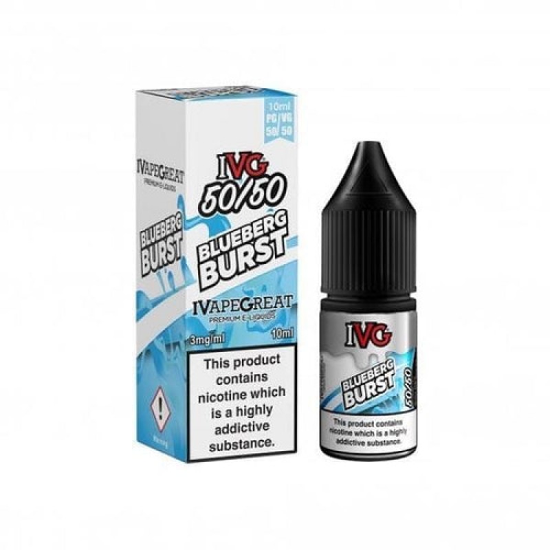 Blueberg Burst Salt E-Liquid By IVG 10ml