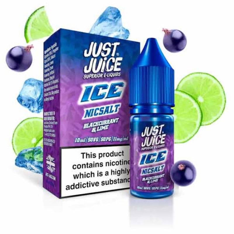 Blackcurrant & Lime Ice by Just Juice Salt Nic E-L...