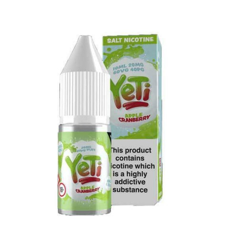 Apple Cranberry by Yeti Salts E-Liquid 10ml