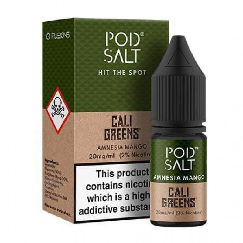 Amnesia Mango Nicotine Salt E-Liquid by Pod Salt