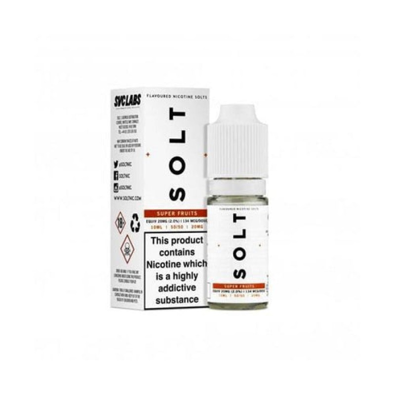 Super Fruits - SOLT Nic salt E-Liquid - 50/50 - 10...