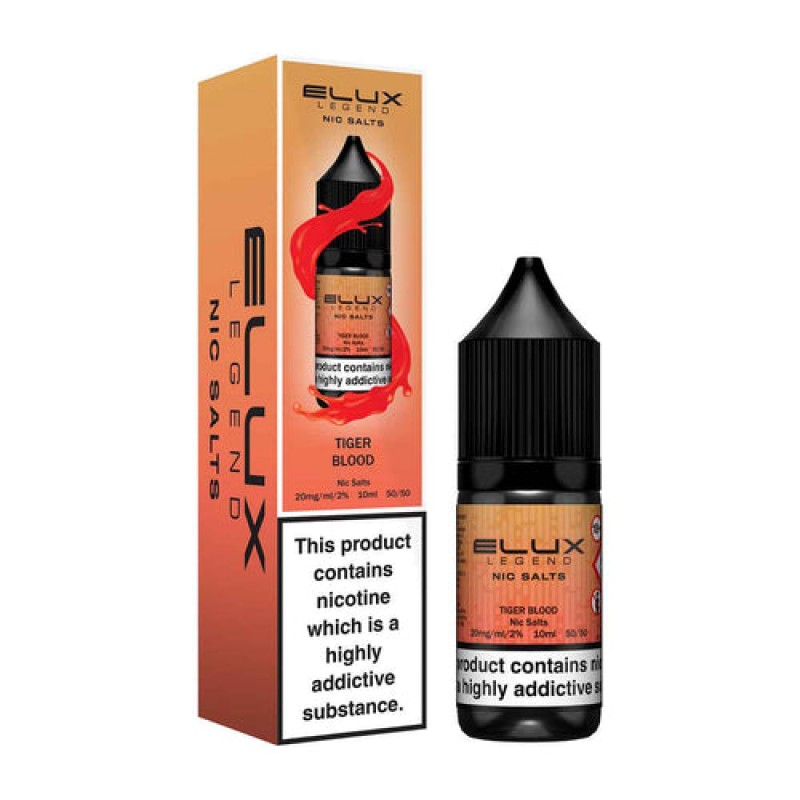 Tiger Blood Nic Salt E-liquid by Elux Legend