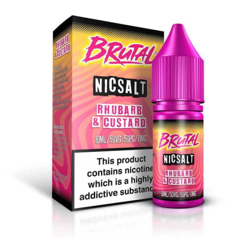 Rhubarb & Custard - Brutal Nic Salt by Just Juice