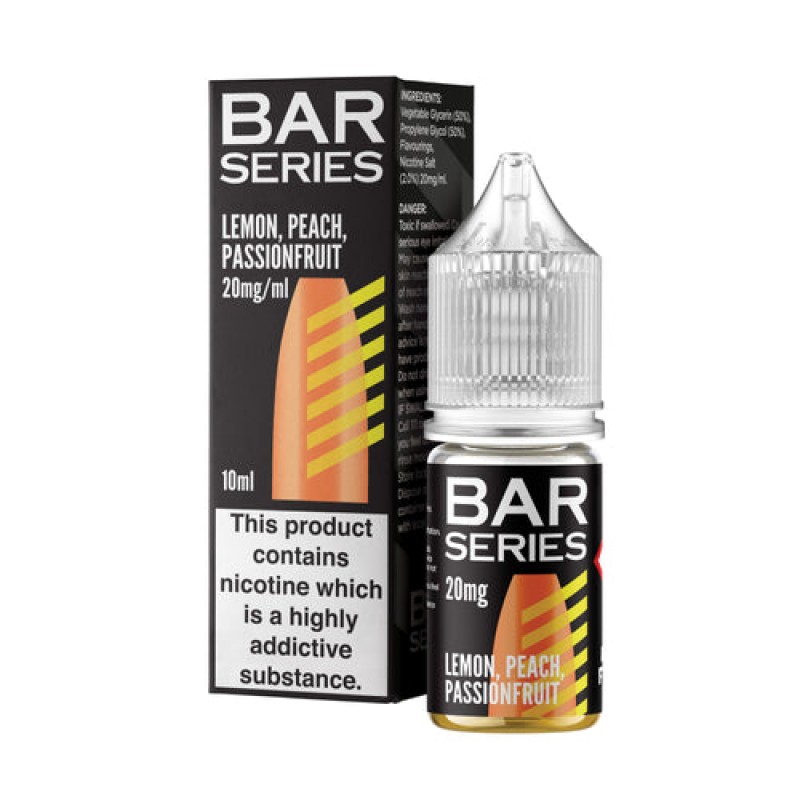 Lemon Peach Passion Fruit Nic Salt By Bar Series