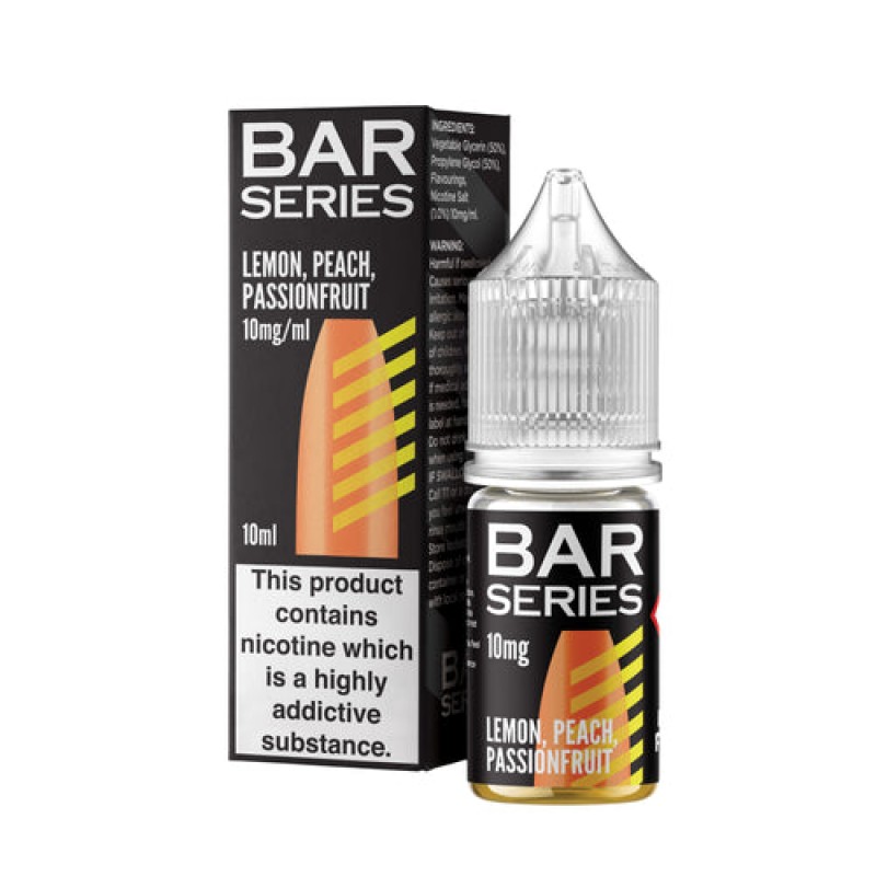 Lemon Peach Passion Fruit Nic Salt By Bar Series