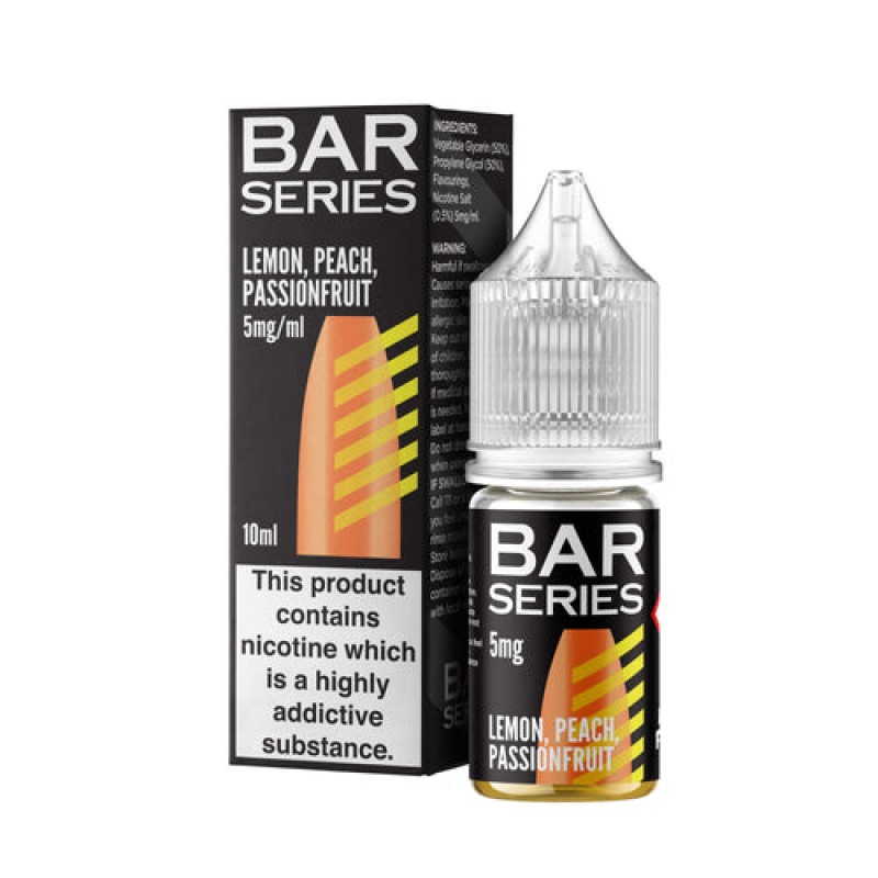 Lemon Peach Passion Fruit Nic Salt By Bar Series